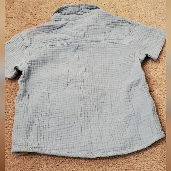 Gauze Buttoned down Shirt - Picture 4 of 4